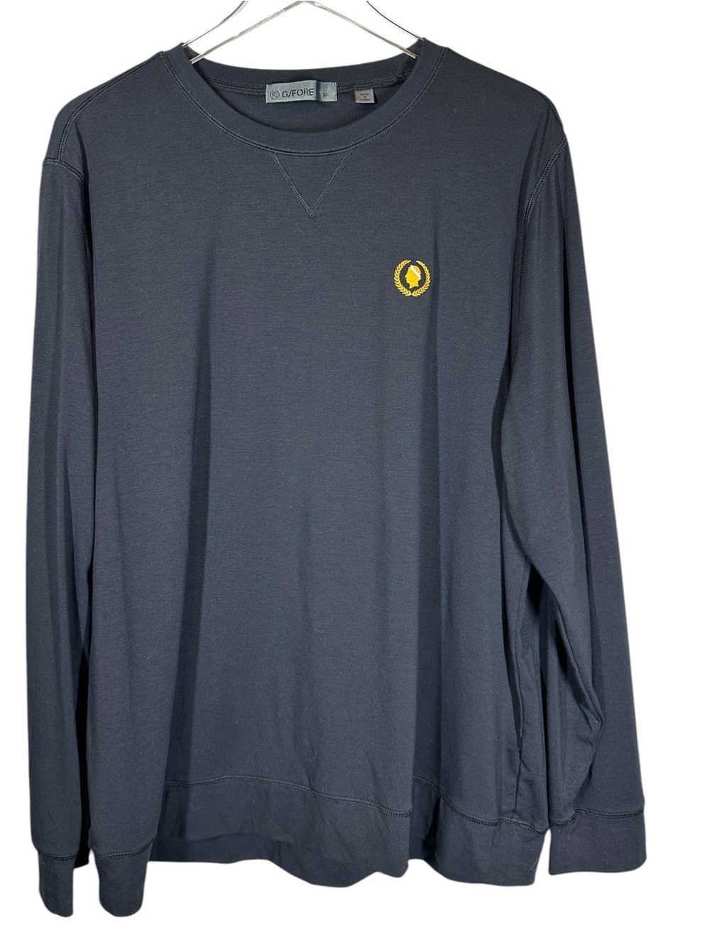 G/FORE  Men's XL Black Long Sleeve Crewneck Logo Long Sleeve T-Shirt